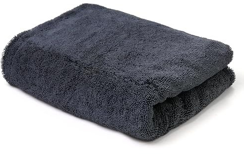 Toalla Secado Coche, Paño de Microfibra Premium Doble Cara 1200 gsm Ultra Absorbente, Antiarañazos y Lavable Ideal para Secado de Coches, Motos y Hogar （40 x 60）