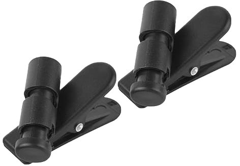 DIYEAH 2Piezas Clips Micrófono Organizadores De Cables Para Auriculares Fijación Práctica y Eficaz Color Negro