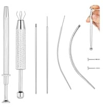 14G 16G 18G 20G Piercing Taper Ball Grabber Tool for Changing Jewellery | Stainless Steel Assistant Tools Threadless Insertion Pin Screw On Body Piercings Kit for Ear/Nose/Navel/Lip