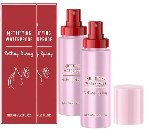 Spray fixateur de maquillage fondant pour verre, fini ultra-lisse, waterproof, longue tenue, léger et anti-sébum