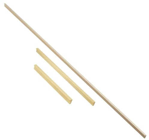 B2C Long Pillar Handle Furniture Door Pull Opening Kitchen Cupboard Wardrobe Closet Modern Slim (Brushed Gold, 1200mm - 3x352mm Hole Central)