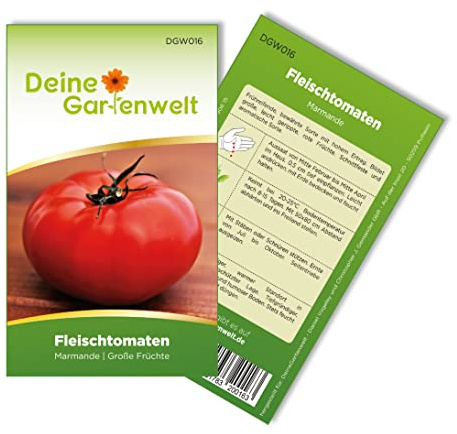 Fleischtomaten Marmande Samen - Solanum lycopersicum - Tomatensamen - Gemüsesamen - Saatgut für 15 Pflanzen – 3er Pack (3x) – je Packung für 15 Pflanzen (gesamt 45)
