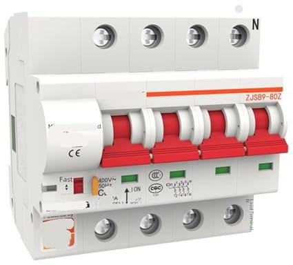 Disjoncteur ZJ9 4P, protecteur d'interrupteur à air, disjoncteur à interrupteur à air(4P25A)