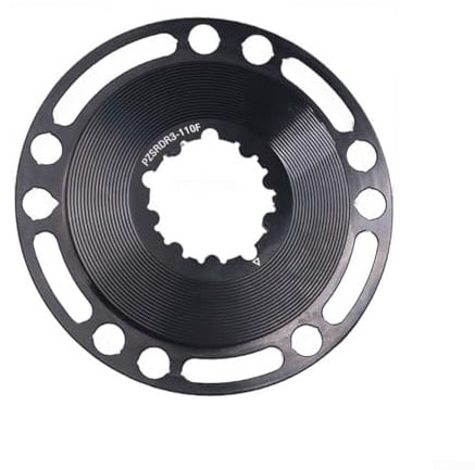 Besshepplo Aluminium Alloy Chainring Adapter Converts 3 Bolt Or 8 Bolt Direct Mount To 4 Bolt Or 5 Bolt 110BCD Single Chainring With 3mm Offset Black For Cycling Bicycle Components(3 Bolts)