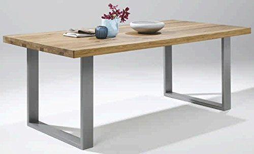 moebelstore24 Esstisch Wildeiche Vollmassiv 180 x 100 cm 2559
