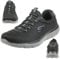 Skechers Men's Summits Sneaker, Black Mesh Charcoal Trim, 12 UK