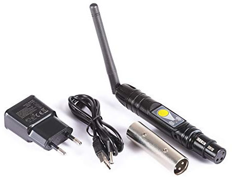 ETEC Professional Wireless 2.4G Funk WLAN DMX Sender Empfänger Adapter WiFi kabellos drahtloser Transmitter & Receiver DJ Club Disco Party Veranstaltung Bühnenbeleuchtung Licht