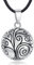 EUDORA Harmony Ball Vintage Anhänger Schmuck, Baum des Lebens Anhänger Halskette, Bola Klangkugel Kette Schmuck für Damen Mutter Pierre Kette Länge 114,3 cm Weichen Geflochtenen Seil