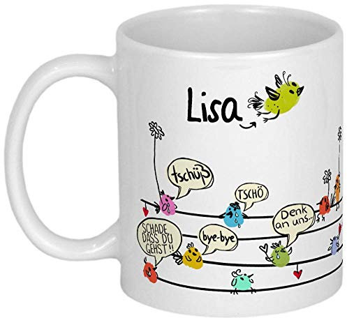 My Sweetheart® Abschiedsgeschenk Kollegen, PERSONALISIERTE Tasse, Abschied Kollegin Geschenk, Verabschiedung Kollege, Kaffeetasse