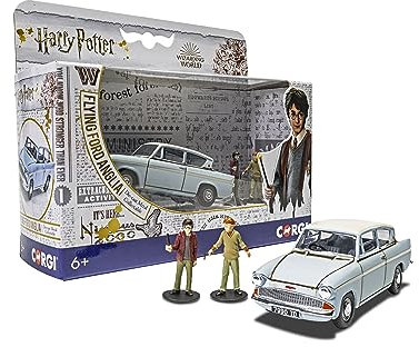 Harry Potter - Ford Anglia enchantée avec figurines Harry et Ron