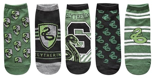 Harry Potter Slytherin Kindersocken für Damen, 5er-Pack