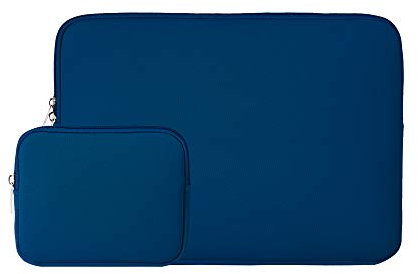 RAINYEAR 14 Pulgadas Funda Protectora para Portátil Compatible con 14 DELL HP ASUS Laptop Notebook Chromebook Tablet Ordenador Portátiles Caso con Bolsa de Accesorios,Azul Marino