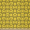 ABAKUHAUS emoji Stoff als Meterware, Diagonal Smiling Faces, Microfaser Multi Zweck Dekostoff für Kunsthandwerke, 3M (230x300cm), Dark Army Grün und Gelb