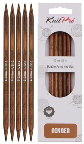 KnitPro Ginger Nadelspiele 6 (15cm) | 6mm