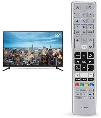Diyeeni Télécommande idéale pour Toshiba TV, Télécommande pour Toshiba CT-8054 55S3653DB avec Fonction d'apprentissage