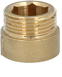 Hahnverlängerung Messing 1/2'' 1'' Gewindefitting Anschluß-Verlängerung Fitting (1 15 mm)