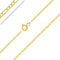 Planetys - Cadena de Plata de Ley 925 Chapado en Oro 18K Malla Figaro (1+3) 1.5 mm de Ancho 50 cm de Longitud
