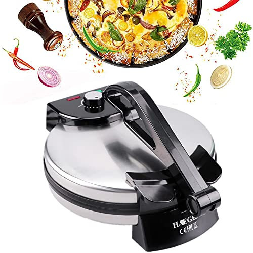 Roti Maker Chapati Maker Presse-tortilla de style mexicain pour la fabrication de tortillas maison Tacos Plat Pain Chapati Pourriture Chapati Acier inoxydable