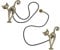 Cisixin 2PCS Alzapaños para Cortinas,Hebilla Magnética de Cortina Diseño de Gato para Cortinas sin Perforaciones,Hebilla Magnética de Cortina para Decoración de Hogar y Oficina