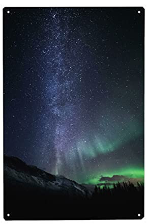 artboxONE Metall-Poster 20x30 cm Natur Milky Way Galaxy von Künstler Sebastian Worm