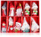 Weihnachtswichtel aus Holz, 10 Stück Baumanhänger Weihnachtsanhänger - Wichtel aus Holz zum Hängen - 8cm Anhänger Dekoration Holz Niedlich Weihnachts Charakteranhänger im Geschenkbox Rot