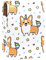 Lippenstift-Etui mit Spiegel, niedliches Einhorn-Corgi-Lipgloss-Halter, tragbare Lippenstift-Aufbewahrungsbox, Reise-Make-up-Tasche, Mini-Leder-Kosmetiktasche für 3 Lippenstifte, Mehrfarbig, 9.5x2x7