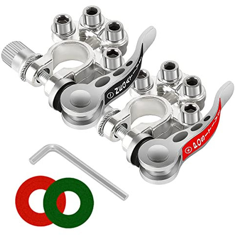 Autobatterieklemmenverbinder, 4-Wege-Schnellspanner, Batterieklemmen, positive negative Batteriekabelenden für SAE/JIS Typ A, universell für Autos, Lieferwagen, LKWs, 2 Stück (Silber-1)