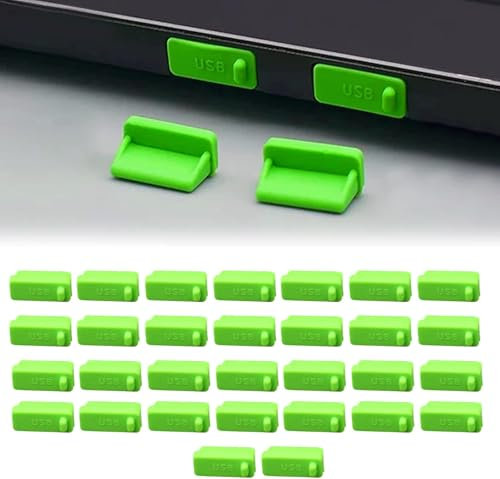 Silikon Staubschutz USB Port Staubschutz USB a Abdeckung Staubschutz PC Abdeckung Staubschutz PC USB Port Stecker Abdeckung, 30 Stück Weiches Silikonmaterial Für Desktop, Notebook,Tablet