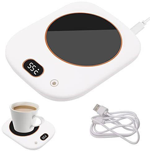 HASAIKA® Chauffe Tasse, Maison et Bureau Chauffe Tasse de Café avec 3 réglages de température, Mug Chauffant USB pour Chauffer Le café, Le Lait, Le thé, Le Cacao