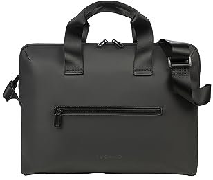 Tucano - Gommo borsa Porta PC, Computer, Laptop 15.6 pollici, compatibile con MacBook PRO 16, in materiale gommato di design per Uomo e Donna. Nero