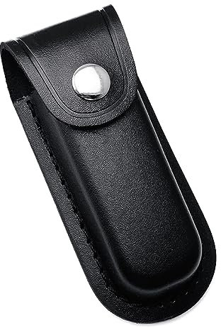 Gife Pochettes à Couteaux en Cuir, étuis à Couteaux Faits à la Main, Boucle de Ceinture, Sac Porte-Couteau Pliant, Gaine pour Porte-Outils de Coupe, Pochette à Couteaux