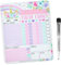 OFFCUP Magnetisch Belohnungstafel Kinder, Abwischbare Wochenplaner Magnettafel für Kinder, Magnetischer Chore Chart 25.4x20.3 cm Magnetisch Aufgabenplaner mit 1 Stifte Magnete Stift (Einhorn)