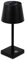 Spetebo LED Solar Akku Touch Leuchte warm weiß - 26 x 11 cm - Garten Kunststoff Tischlampe in schwarz - Garten Deko Beleuchtung für Terrasse Balkon Lampe dimmbar zum Hinstellen