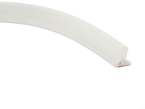 Seuil de douche en silicone avec adhésif acrylique imperméable pour salle de bain, évier de cuisine (3 cm, blanc, 100 cm)
