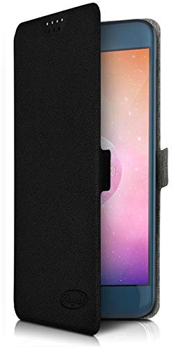 KARYLAX - Etui de Protection Universel S à Rabat latéral (Ref.Noir) pour Smartphone Logicom Le Wave 2