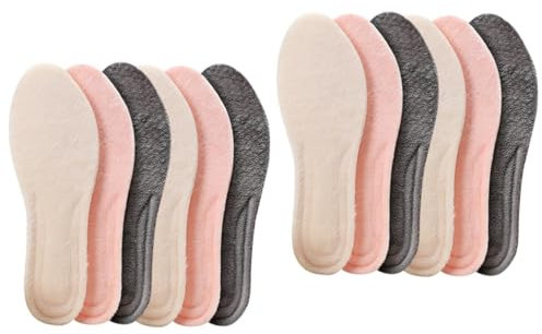 minkissy 6 Paare Einlegesohlen Atmungsaktive Innensohlen Sohleneinlagen Einlagen Verdicken Hautfreundliche Schuheinlagen Winterschuhunterlage Warme Schuheinlagen Sportschuhpolster Sherpa