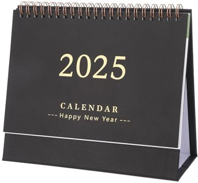 Stehkalender 2025 Kalender 2025 Tischkalender 2024/2025 Schülerkalender Tischkalender 2025 Quer Monatsplaner Erzieher Kalender 2024/2025 Jahreskalender 2025 für Schule,Büro,Schreibtisch(Schwarz)