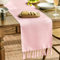 Artoid Mode Erröten Rosa Landhausstil Quasten Tischläufer, Waschbar Küche Tisch Dekoration Party Geburtstag Hochzeit Dekor 33x243 cm