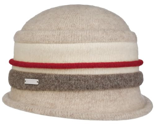 Seeberger Tonja Walkmütze Wollmütze Damenmütze Wintermütze Damen - Made in Germany Herbst-Winter Winter - One Size beige