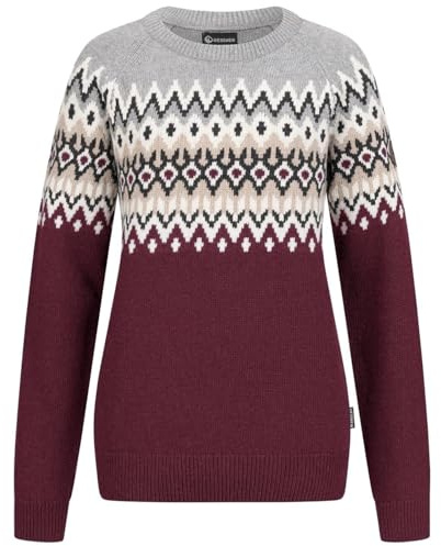 Giesswein Norweger Pullover Damen - feinste Merino Lammwolle, Wollpullover für Damen mit Jacquard Strick, extra warm im Winter