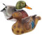 2Stücke Mandarinente Schwimmende Dekoration Lifelike Teichente Figur für Garten Außenbereich Robuste Garten Teich Deko Wetterfestes Enten Ornament für Teich und Pool