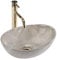 Rea Ovales Aufsatzwaschbecken aus Keramik Sofia Mini Kashmir Oval Grey - 35X26X12,5CM