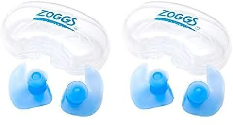 Zoggs Aqua Plugz, Ohrstöpsel zum Schwimmen, wiederverwendbare Silikon-Ohrstöpsel (Verpackung kann variieren) (Packung mit 2)