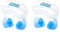 Zoggs Aqua Plugz, Ohrstöpsel zum Schwimmen, wiederverwendbare Silikon-Ohrstöpsel (Verpackung kann variieren) (Packung mit 2)