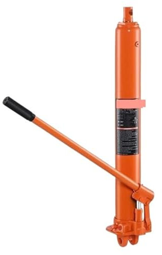 Hydraulic Ram, Hydraulic Long Jack 3/8 Ton Engine Hoist Cylinder with Single Piston Pump and Clevis Base Hydraulic Cylinder for Long-Term Use(3T Single Pump)