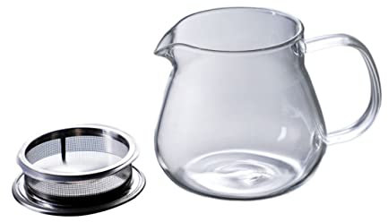 BESTYASH 1 Stück Handgefertigte Hochborosilikat Glaskanne Transparente Kaffee und mit Filter für Kaltbrühkaffee für und Haushalt