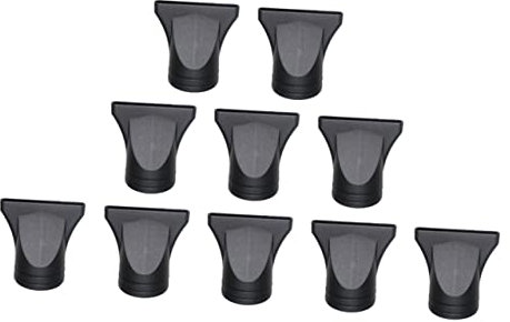 TOPPERFUN 10 pezzi Ugelli Asciugacapelli Beccucci per Phon Riutilizzabili Attacco Piatto per Styling Design Lucida