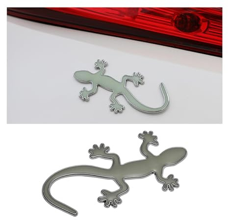 ZSWXDJIZN Auto Metall 3D Sticker Autoaufkleber für Honda Civic Type R (FK2) | 2015-2017, Auto Logo Aufkleber Car Emblem Decal Badge Metallaufkleber,Silver