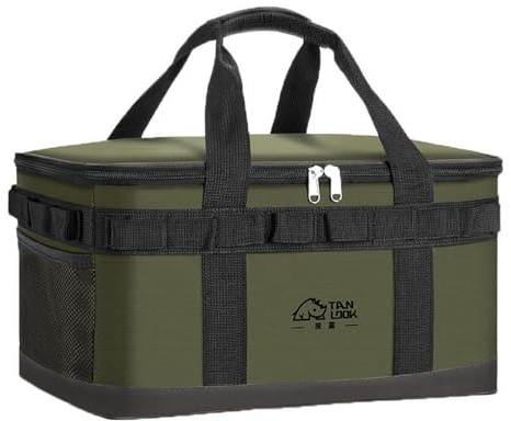 Hosoncovy Outdoor Camping Storage Bag Carrying Case Gas Stove Canister Pot Carry Bag Picnic Cooler Bag Cookware Utensils Organizer