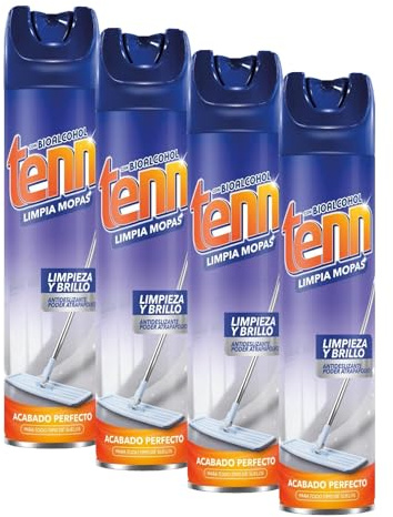 TENN - Limpia Mopas Tenn | Limpieza Eficaz para Superficies Brillantes | Fragancia Floral Duradera (Paquete de 4)